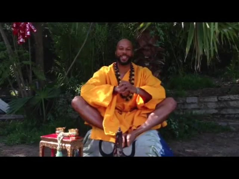COMMON shooting a March Madness Commercial