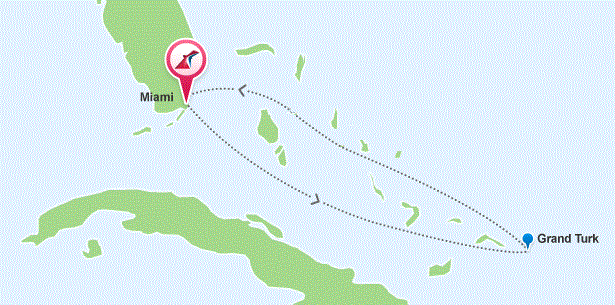 Map of the cruise