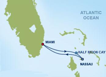 Map of the cruise