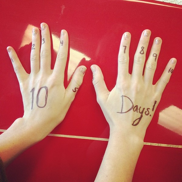 So I'm going to be counting down now because its 10 DAYS until RED!!!!